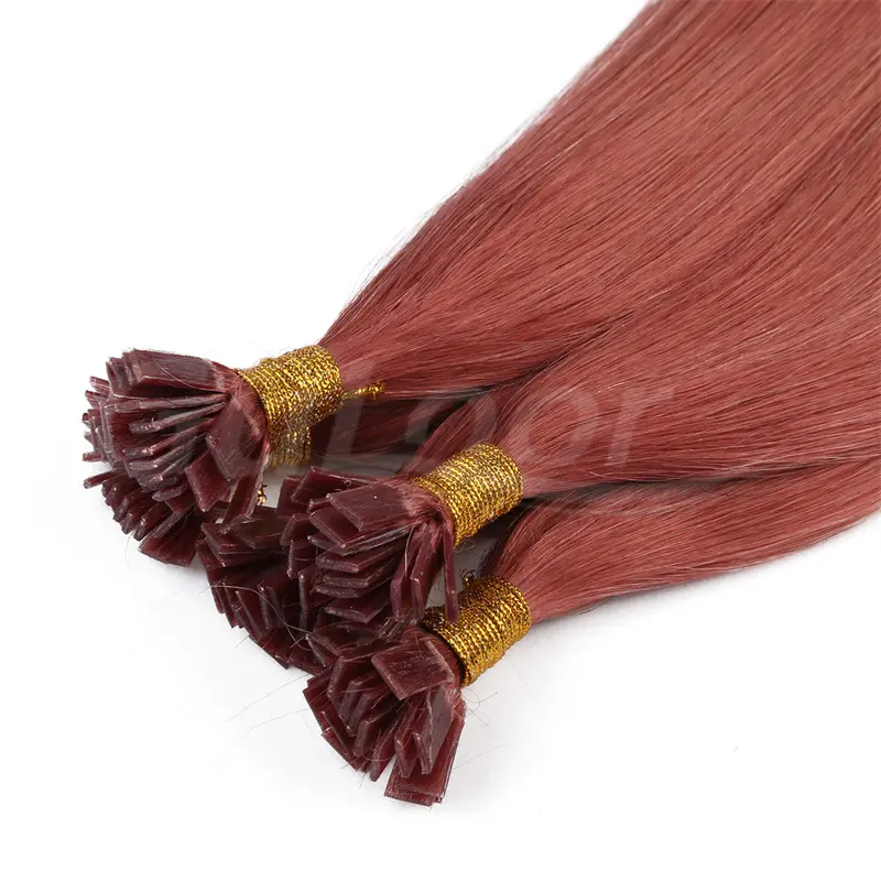 Flat Hair Wholesales 100% human Hair Extensions #35 Color
